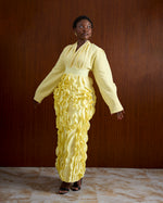 Load image into Gallery viewer, Nsoromma Ruffled Skirt in Butter Yellow