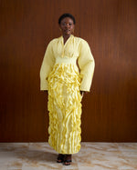 Load image into Gallery viewer, Nsoromma Ruffled Skirt in Butter Yellow